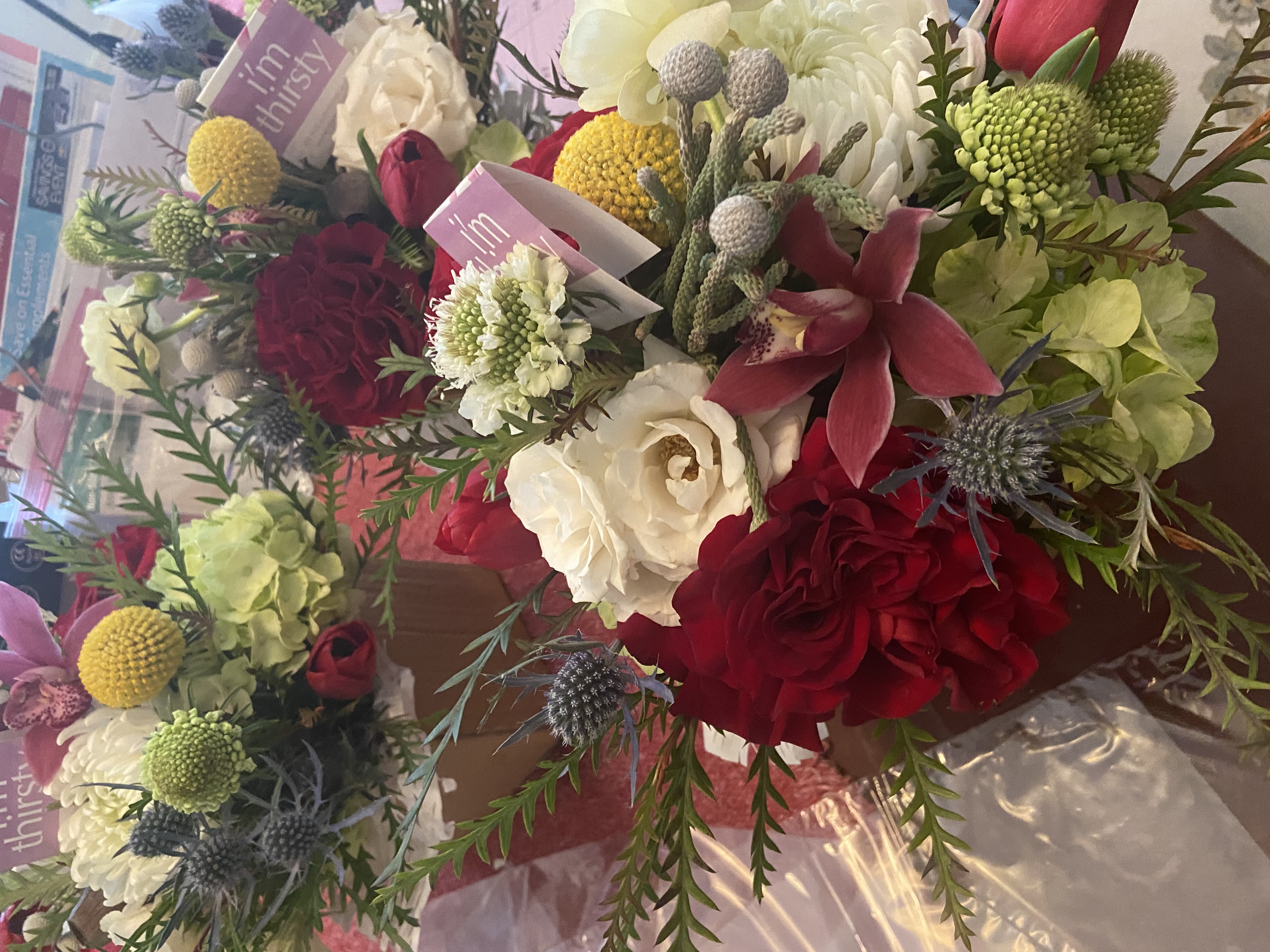 Custom bouquet arrangement