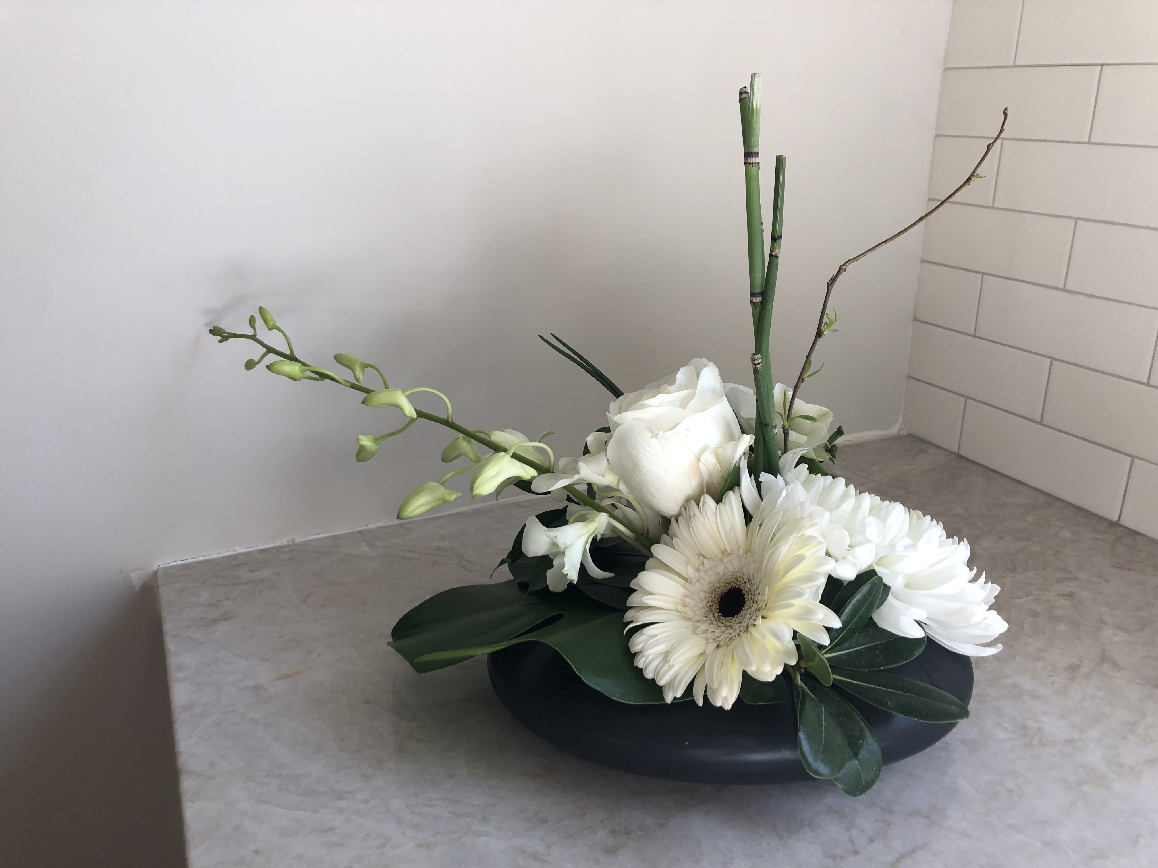 Wedding ceremony florals