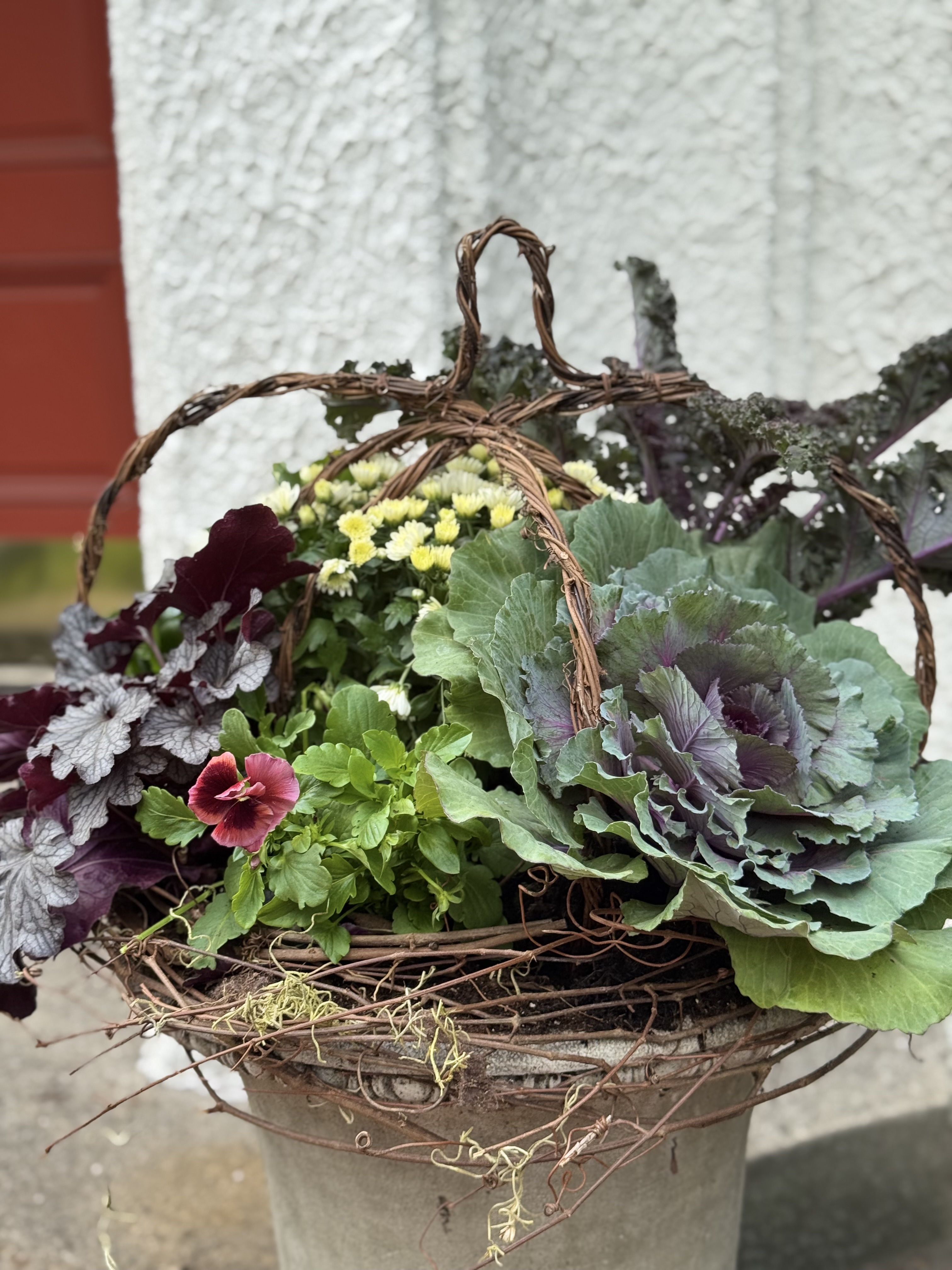 Fall garden arrangement