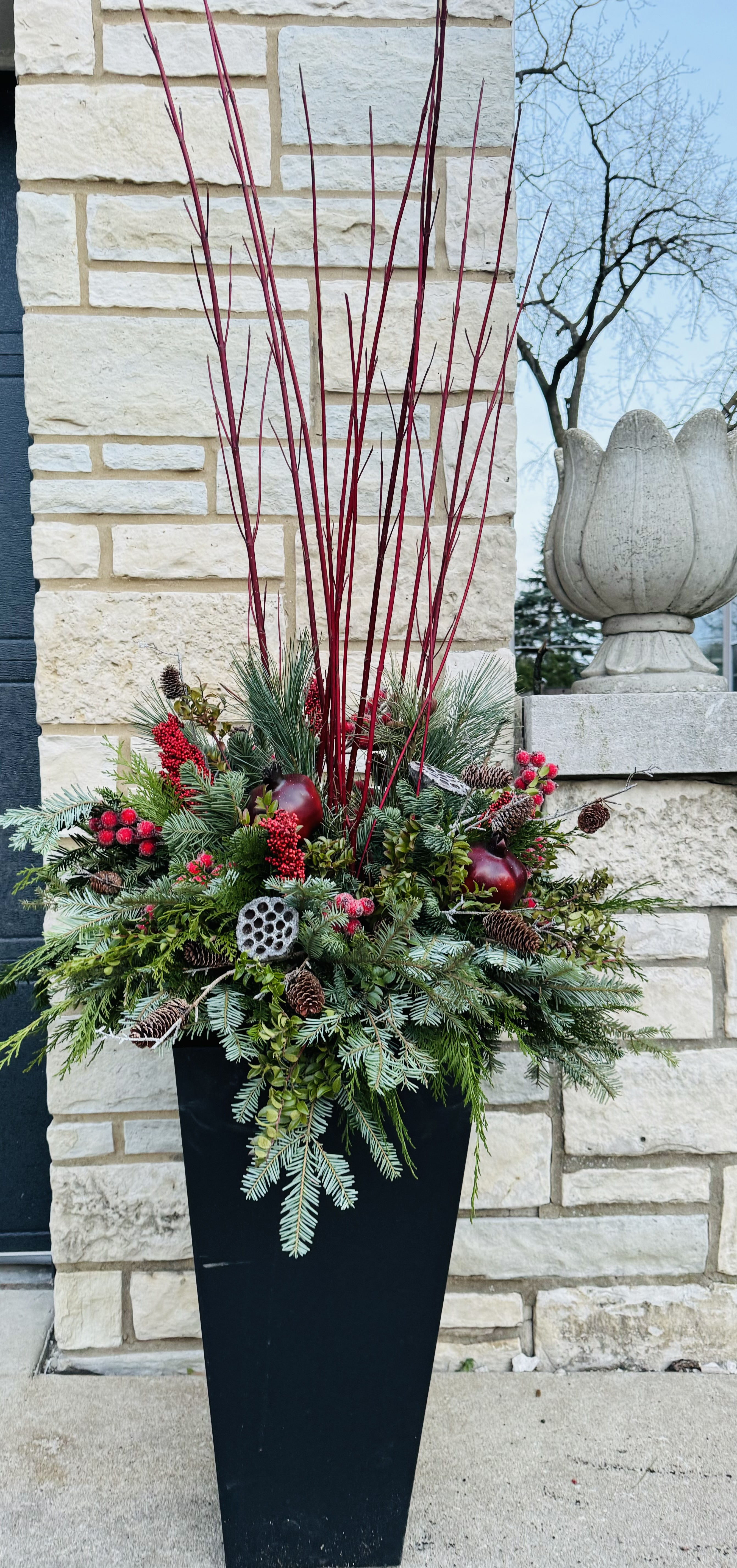 Winter container garden